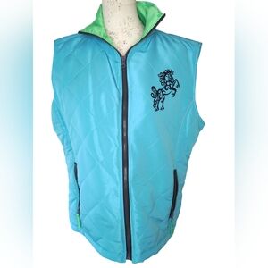 Black Horse Creations quilted XL Vest with horse